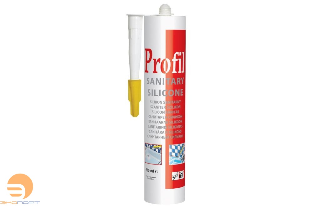 Герметик Profil Силикон Санитарный белый 270 мл.