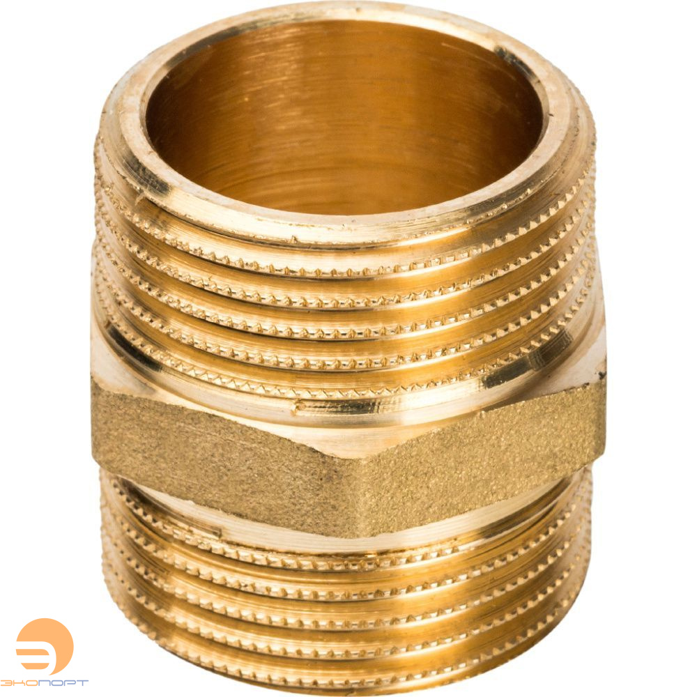 Ниппель НР-НР   1х1 (латунь) STOUT
