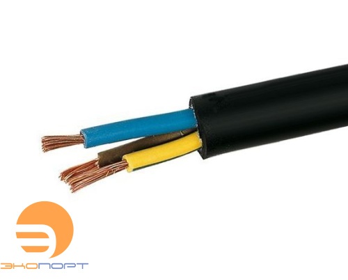 Кабель водопогружной КВВ-п 3*4 (бухта 100 м)