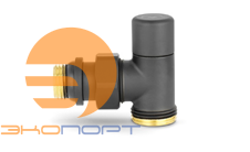 Клапан ручной радиаторный 1/2x3/4 Ek угловой черный Varmega