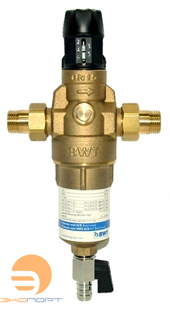 Фильтр механической очистки горячей воды Protector mini H/R 1/2" HWS (с редукт.давл.) BWT
