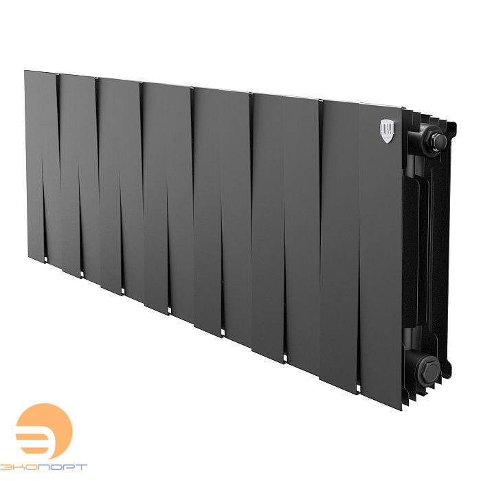 Радиатор биметаллический PianoForte Noir Sable 300/100  14 секций Royal Thermo