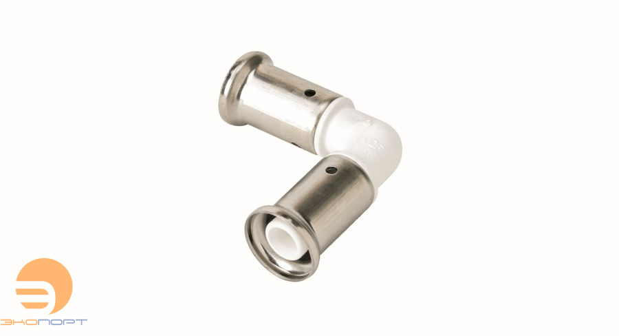 Угольник 32-32 90 ,ПВДФ, пресс (белая) HENCO