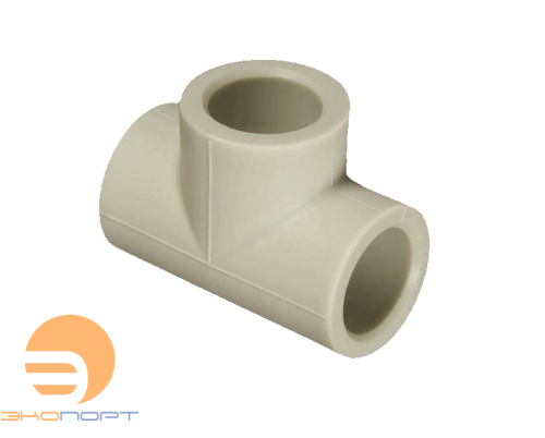 Тройник 25-25-25 PPRC серый KALDE