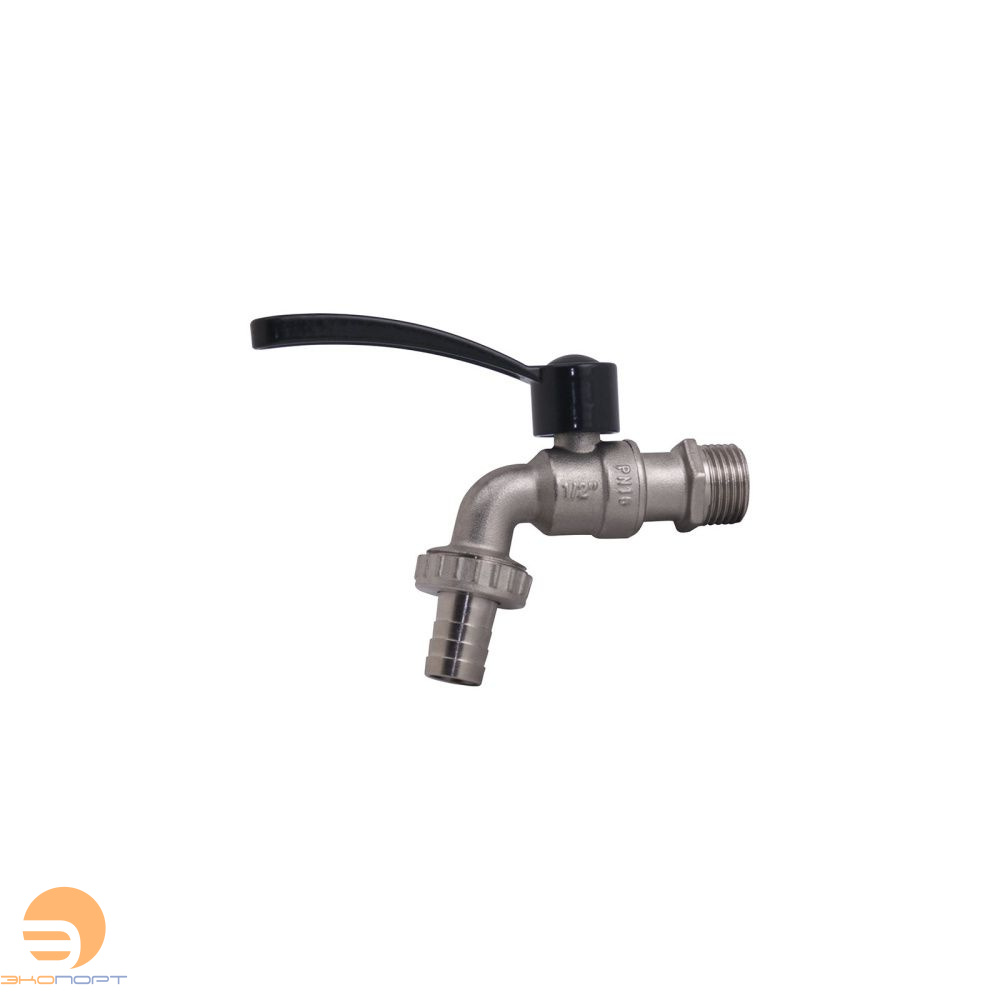 Кран водоразборный Н 3/4" со штуцером ручка  Gappo