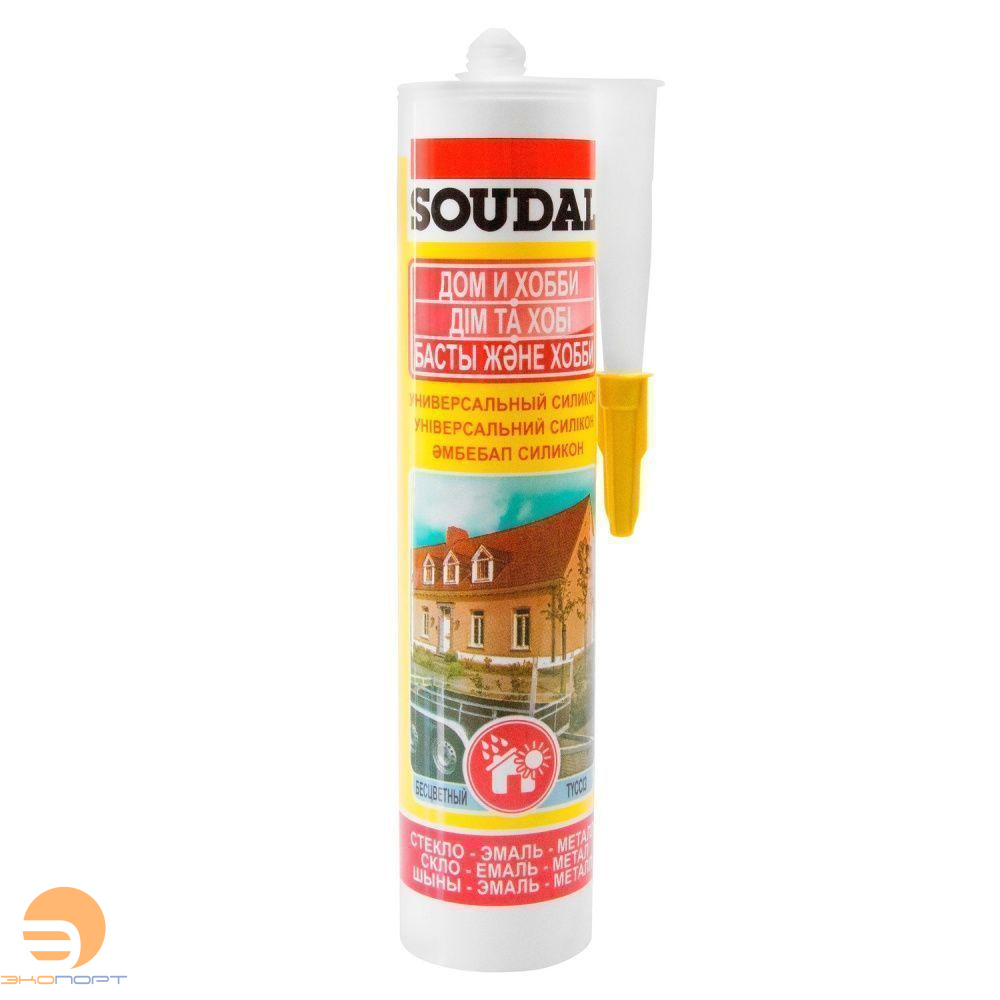 Герметик SOUDAL Силикон Универсальный б/ц 280 мл.