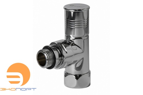 Вентиль угловой 3/4"х1/2" Г/Ш для полотенцесушителей хром (ПАРА) СТМ ТЕРМО