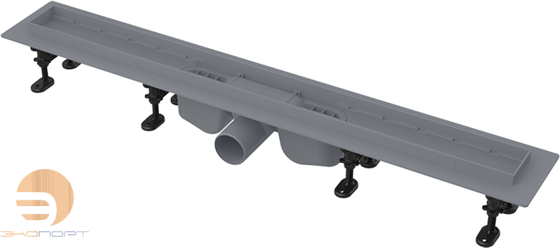 Водоотводящий желоб с порогами для перфорированной решетки праст. 1050 мм ALCA PLAST