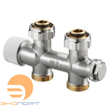 Присоединительный узел Multiblock T проходной 3/4" НР (евроконус) Oventrop