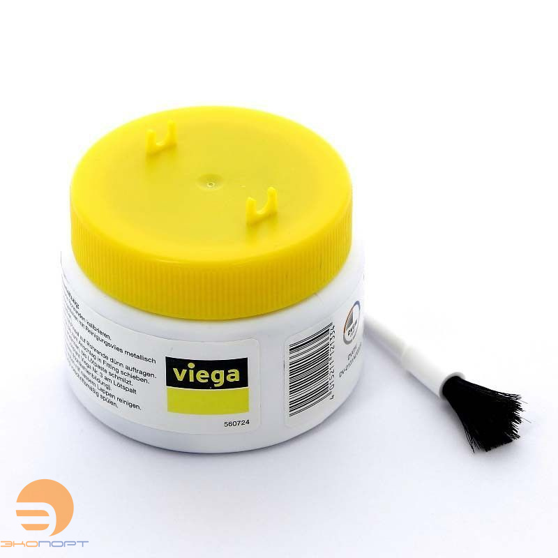 Паста-флюс для пайки мягким припоем (баночка 100г с кисточкой) [94940] Viega