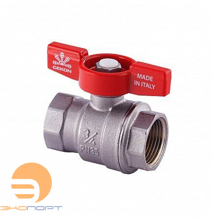 Кран шаровой ВВ 1/2" (бабочка) Gekon