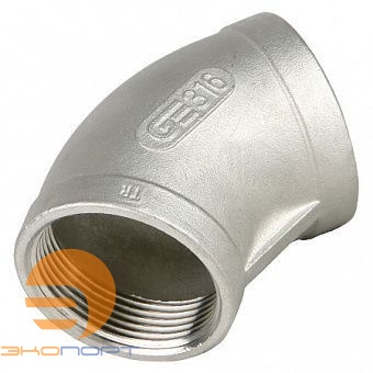 Отвод 45град В-В DN 1/2, PN20, нерж. сталь AISI316