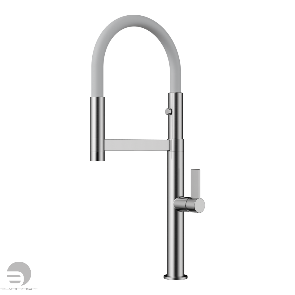 Смеситель для кухни Osaka BN-WH, латунь/нержавеющая сталь/белый, Omoikiri (Выставочный образец)