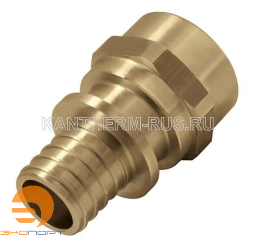 Соединитель 18*2 G1/2" ВР латунный Push  с манжетой KAN-therm