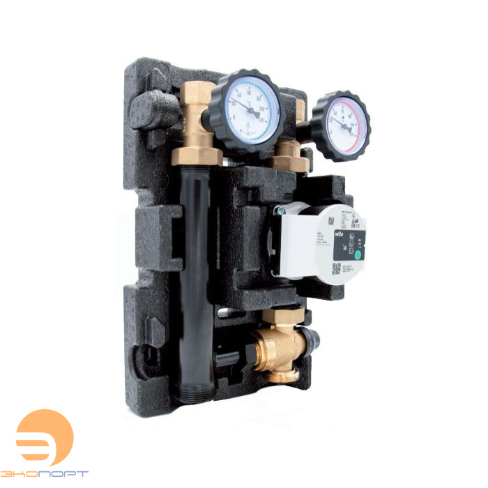 Насосно-смесительный модуль 1" TK DN25 ECO 2 (без насоса, термостат 25 - 55°C) прав Huch