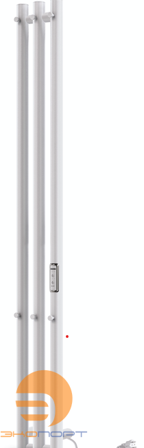 Полотенцесушитель Style 3 (electro) 120/13 (скр.монтаж, унив.подкл.R/L, Белый матовый) INDIGO