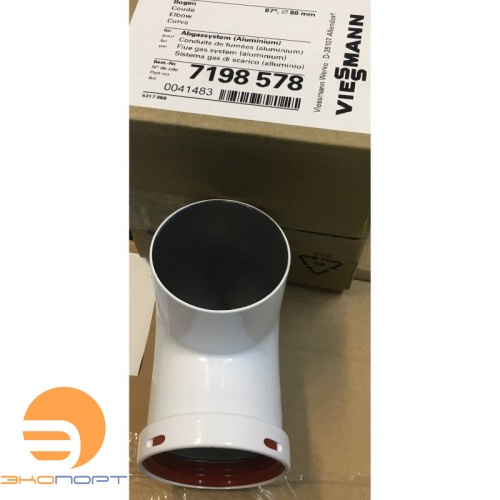 Колено дымохода 90° D=80 VIESSMANN