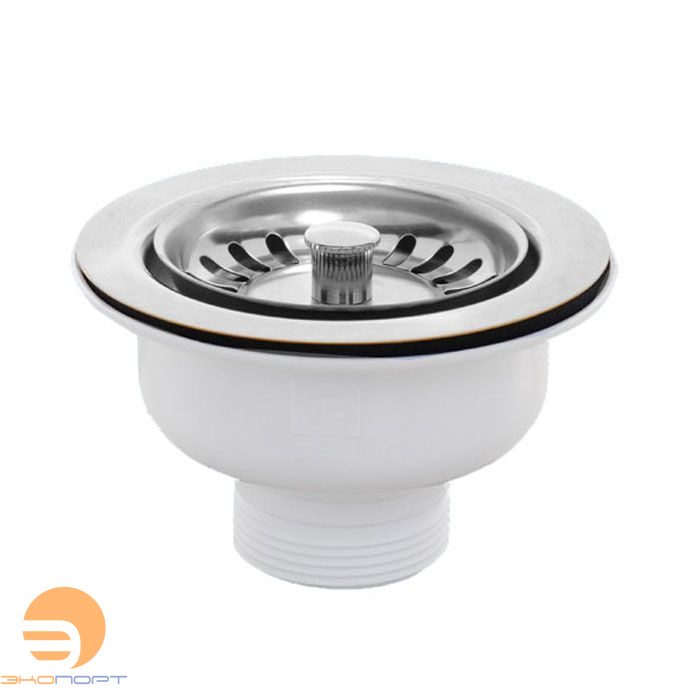 Выпуск для кухонной мойки (d=115мм, выход 1 1/2) ХРОМ McAlpine