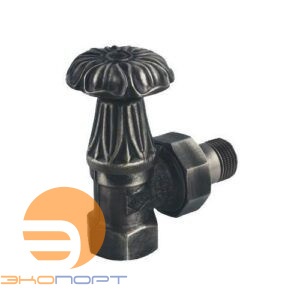 Вентиль латунный Artistic 1/2'F угловой верхний, Антрацит, Carlo Poletti 