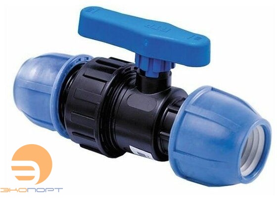 Кран шаровый 40 PN16 РТП ПНД