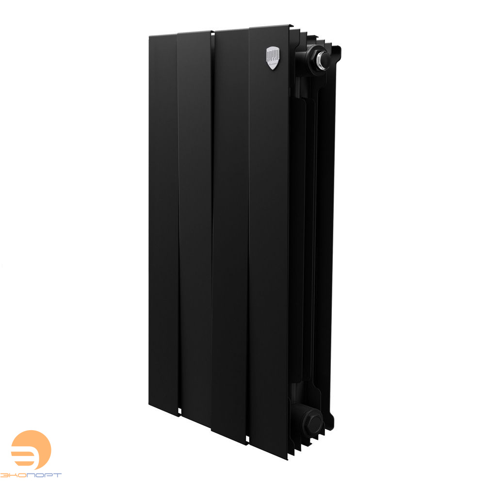Радиатор биметаллический PianoForte Noir Sable 500/100   4 секции Royal Thermo