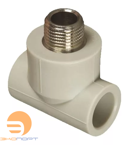 Тройник с наруж. резьбой 20х3/4 PPR Ekoplastik
