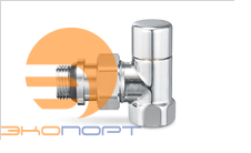 Клапан радиаторный запорный 1/2 угловой хром Varmega