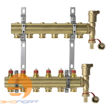 Комплект коллекторов  FHF-6 set вент. вставки латунь
