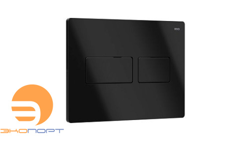 Панель двойного смыва Touch Lux (черный / металл), RIVO