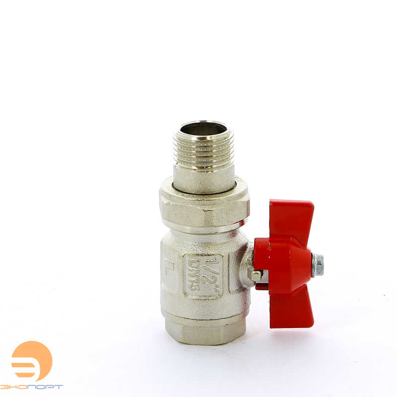 Кран со сгоном НВ  1/2" бабочка IDEAL ITAP