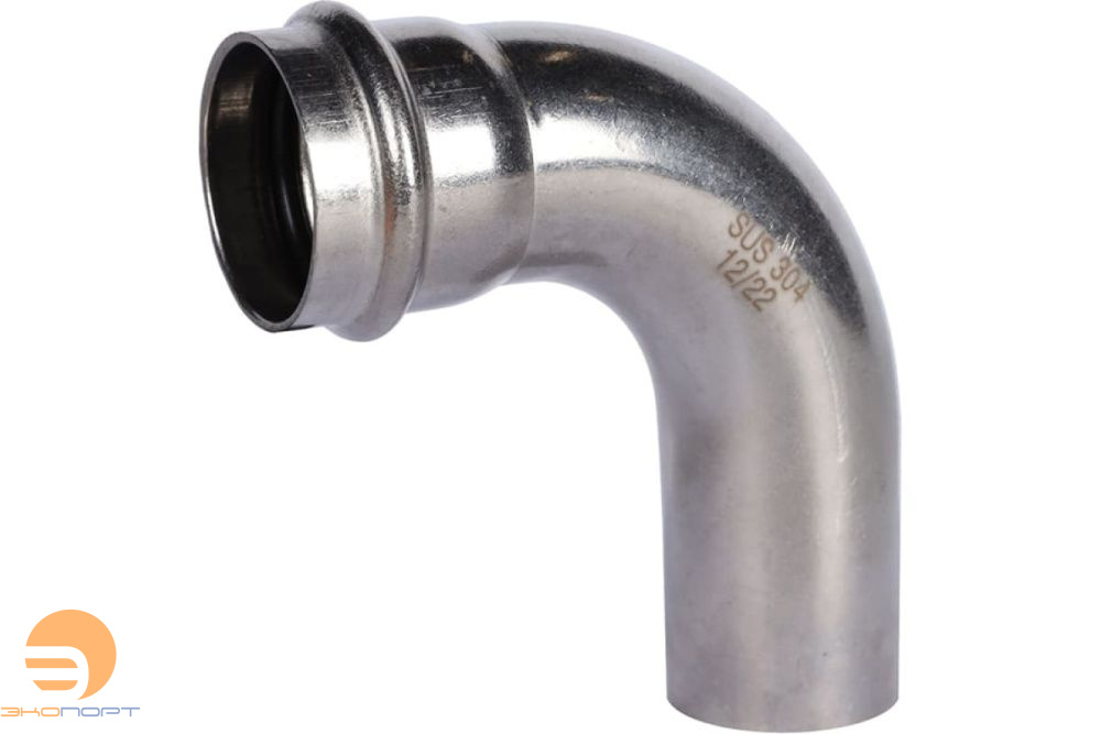 Отвод НВ 15х90* нерж. Rommer