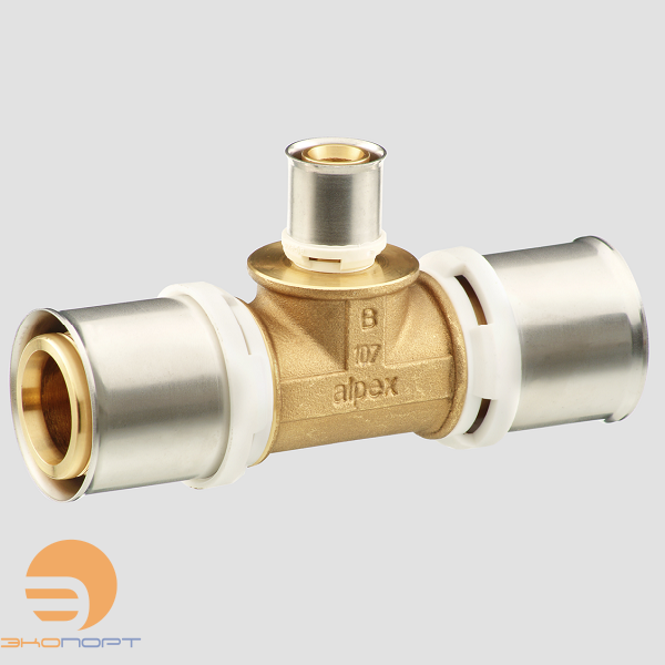 Тройник 20-16-20 латунь alpex-duo Frankische