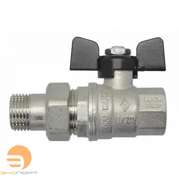 Кран со сгоном НВ  1/2" (бабочка) Bugatti