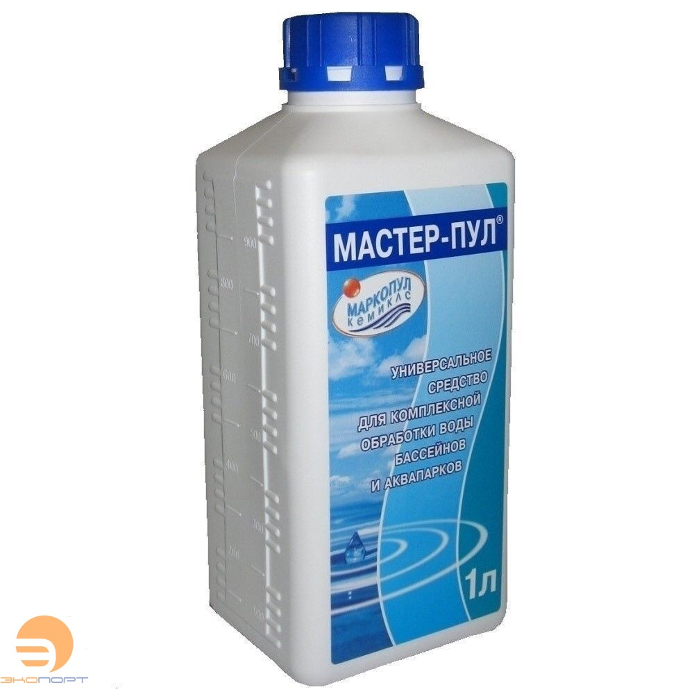 МАСТЕР-ПУЛ (бесхлорное жидкое средство) 1л, Маркопул (ПРОСРОЧКА)