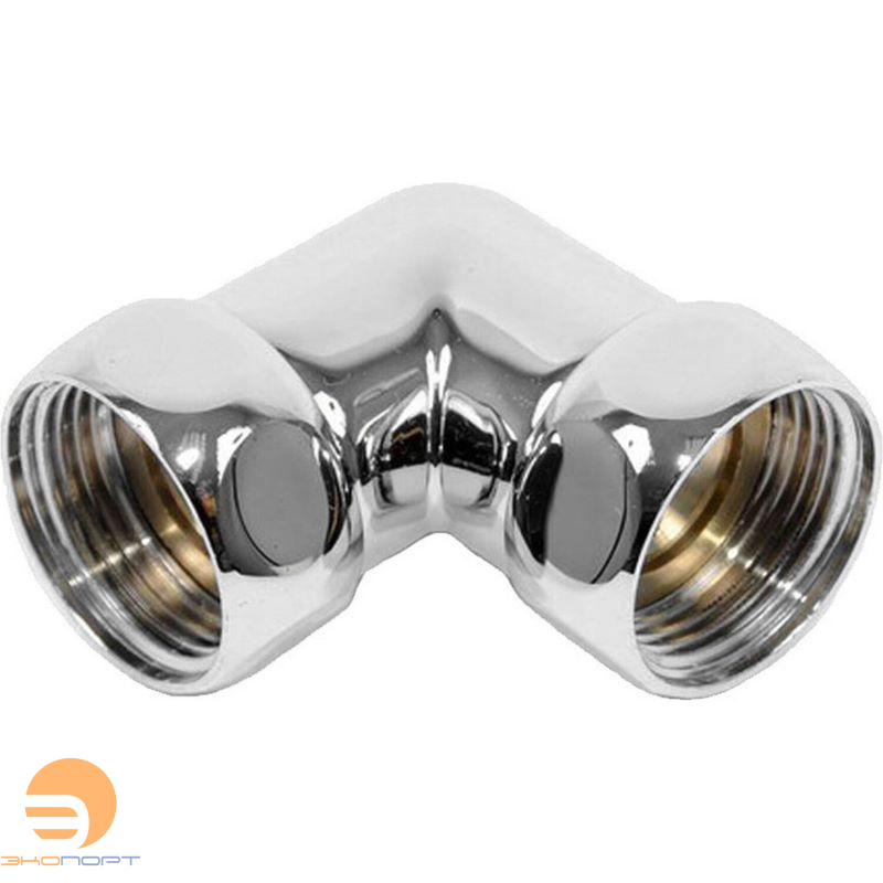 Сгон угловой (американка) для полотенцесушителей 1 х 3/4 ВВ ХРОМ SG