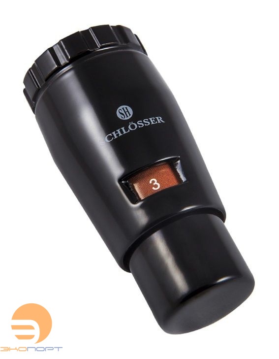 Термостатическая головка MINI 6011 М30х1,5 RAL 9005 Schlosser