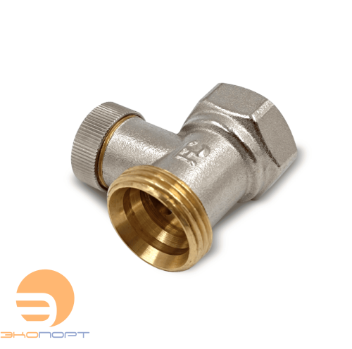 Клапан запорный  Armature прямой ВР-НР1/2"х3/4", без хвостовика, никель, Primoclima