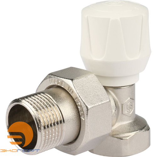 Клапан ручной терморегулирующий, угловой 3/4 STOUT