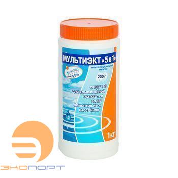 МУЛЬТИЭКТ 5в1 (таблетки 200г / банка 1кг), Маркопул