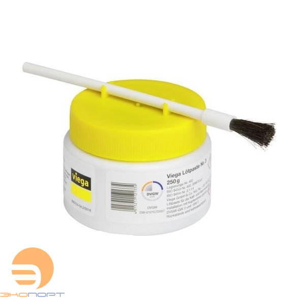 Паста для пайки мягким припоем (баночка 250г с кисточкой) [94943] Viega