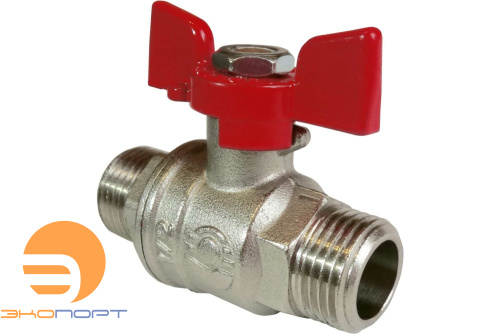 Кран шаровой НР  3/4" (бабочка) Valfex