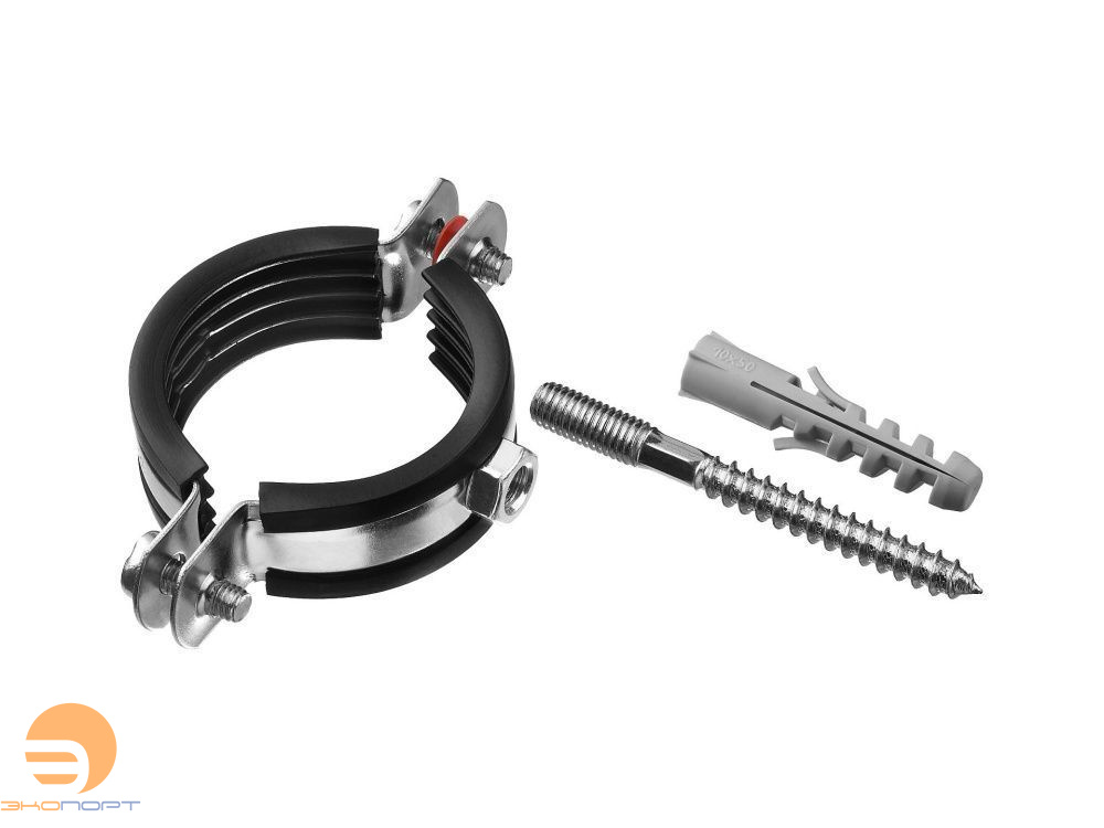 Хомут в комплекте  1 1/2" (47-52) гайка M8 STOUT (108)