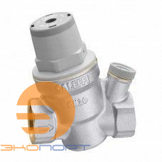 Редуктор давления  1/2" ВН, для гор.воды,хром,под манометр 1/4"( макс. давл. на входе 16 бар)Caleffi