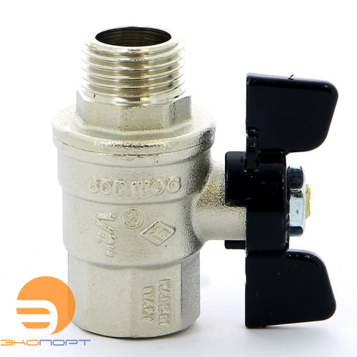 Кран шаровый усиленный ВН 1/2" (бабочка) Bugatti