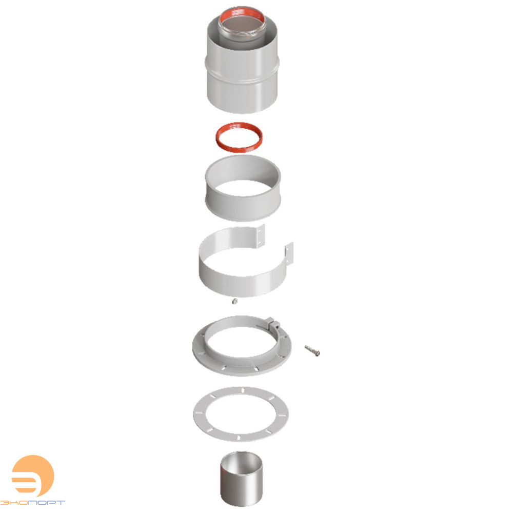 Адаптер для коаксиального дымо-ния DN60/100(Bosch,Buderus,NavienS/C/E,Baxi ECO Nova/Classic,Fondital)