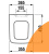 Комплект унитаза подвесного с крышкой PURE, JIKA ((8204230000001 / 8.2042.3.000.000.1)+(8.9342.2.300.063.1))
