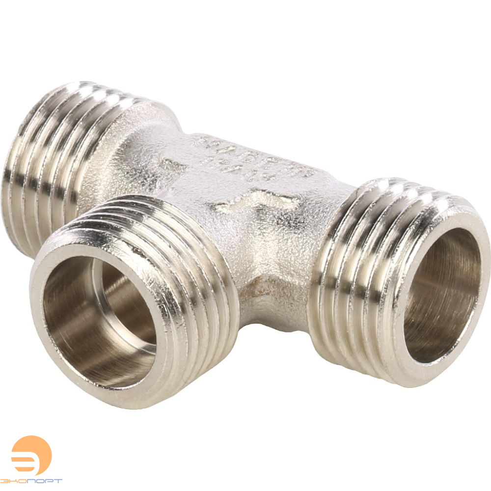 Тройник НР  1/2 (никель) Stout