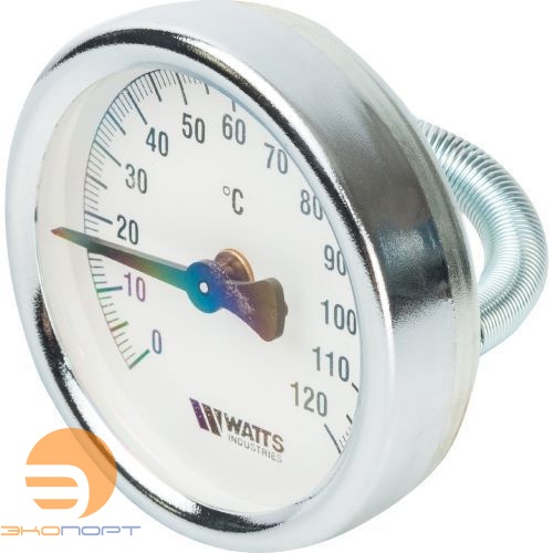 Термометр биметаллический накладной F+R810 (Ду63, 120С), Watts