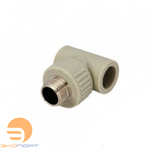 Тройник НР 25х3/4" PPRC серый KALDE