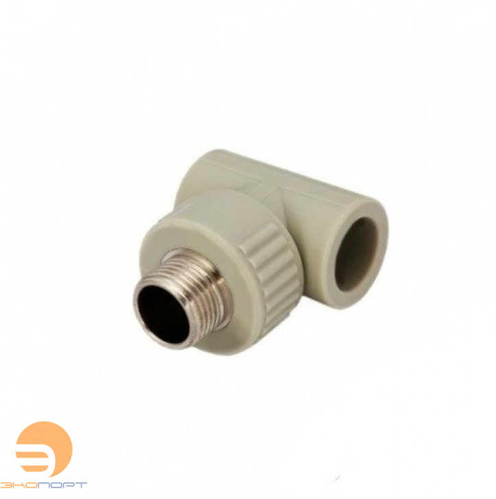 Тройник НР 25х3/4" PPRC серый KALDE